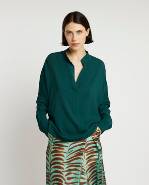 Soepelvallende blouse