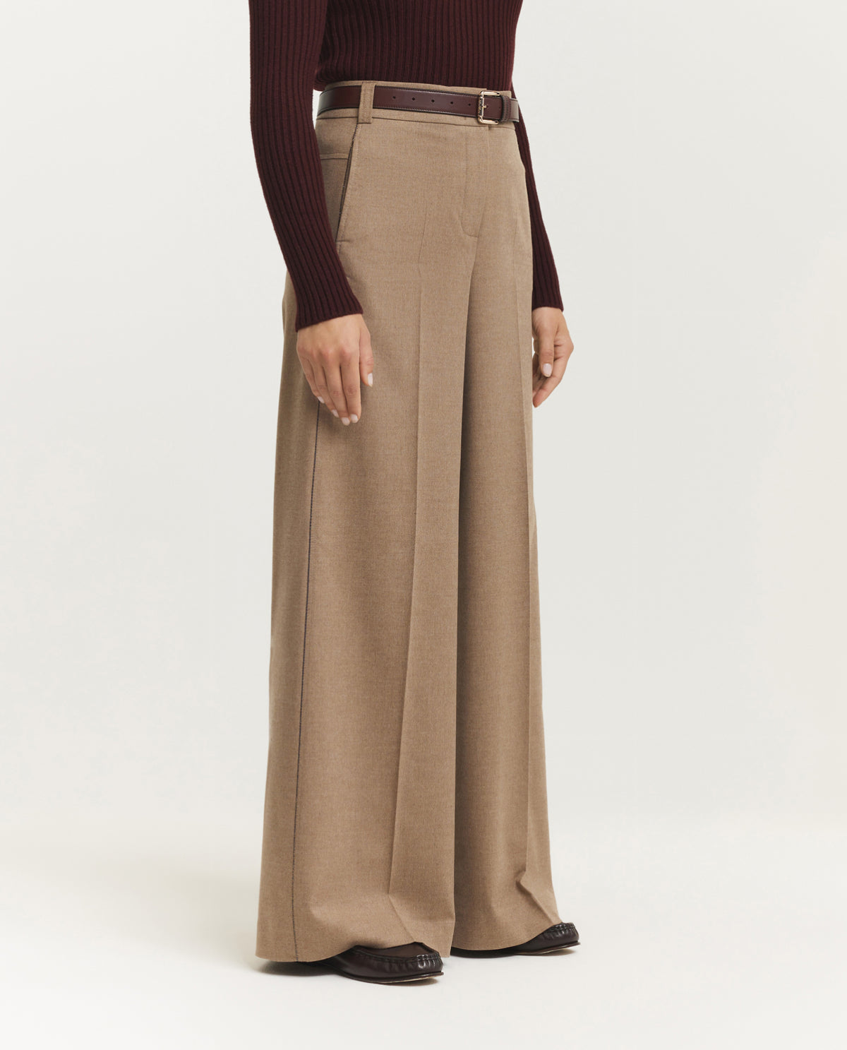 Wide Flared Trousers
