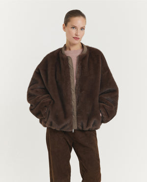 Pearl Omkeerbaar Bomber Jack - Bruin