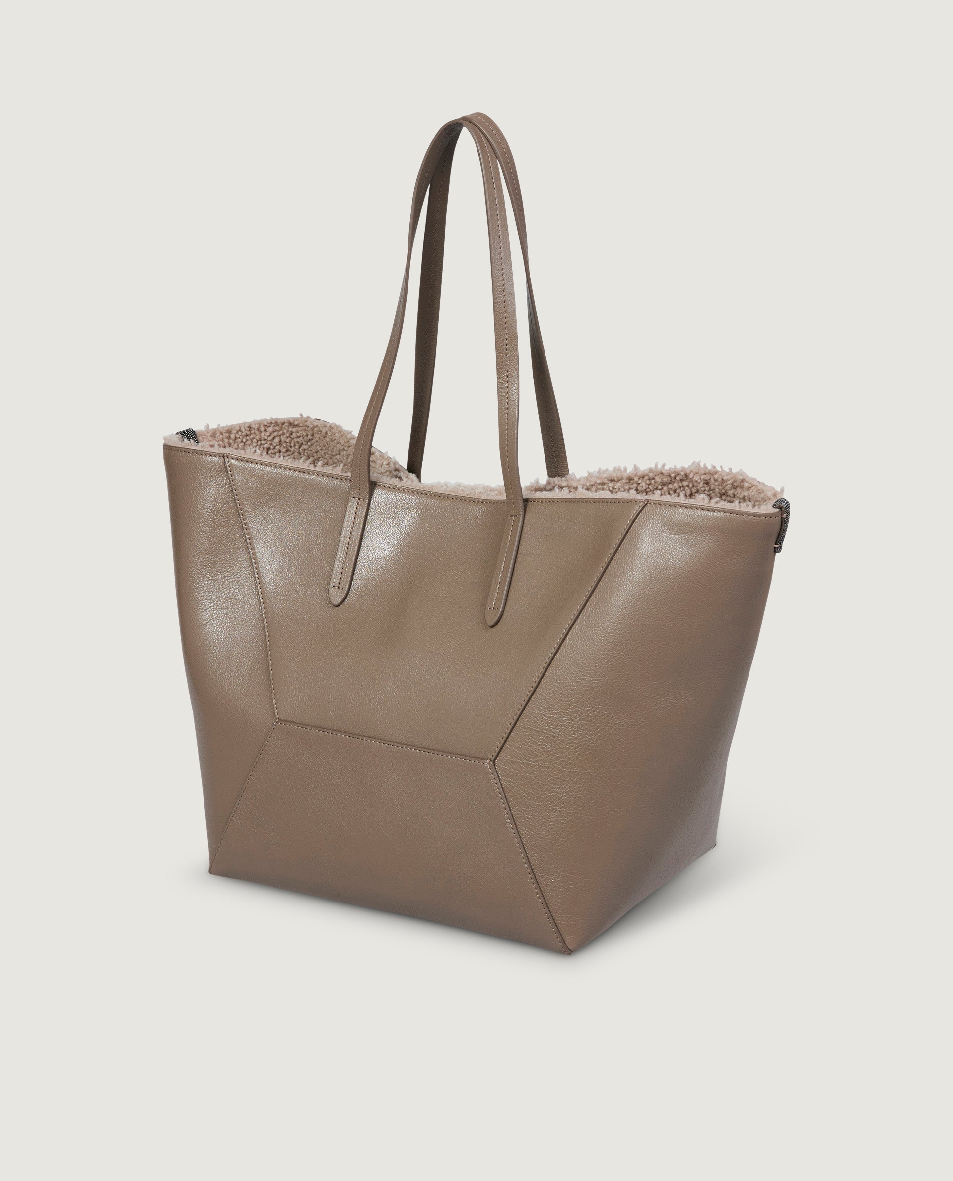 Leather shopper