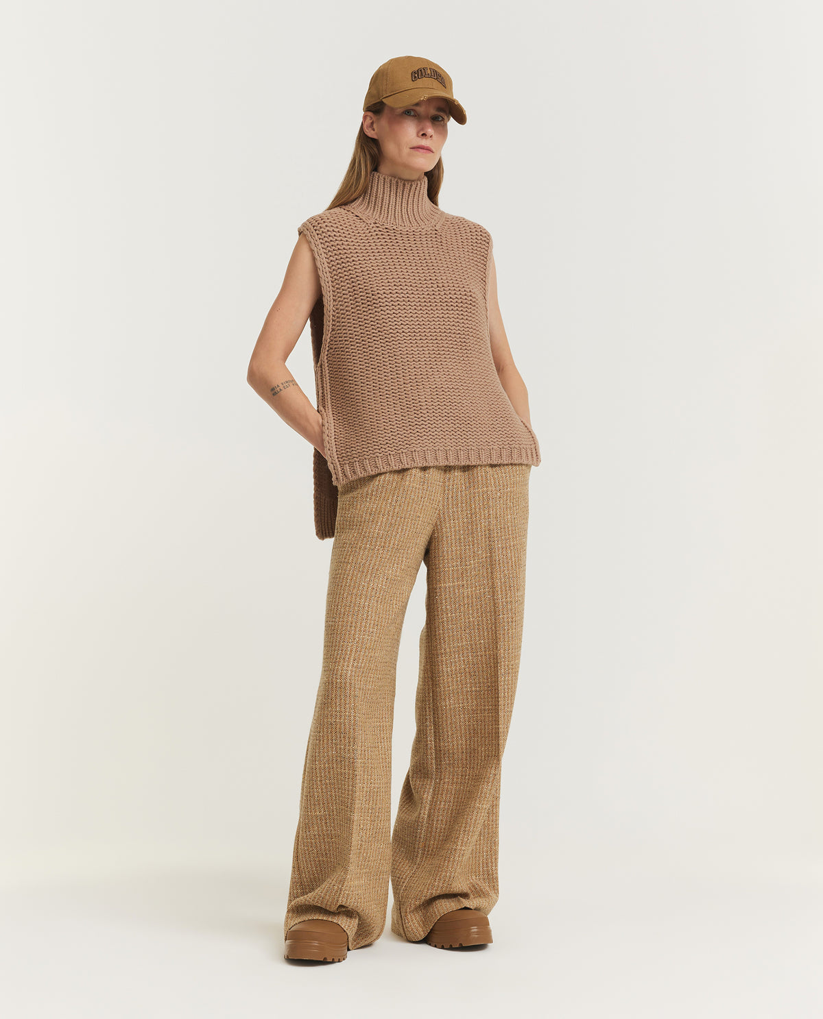 Sleeveless Wool Sweater