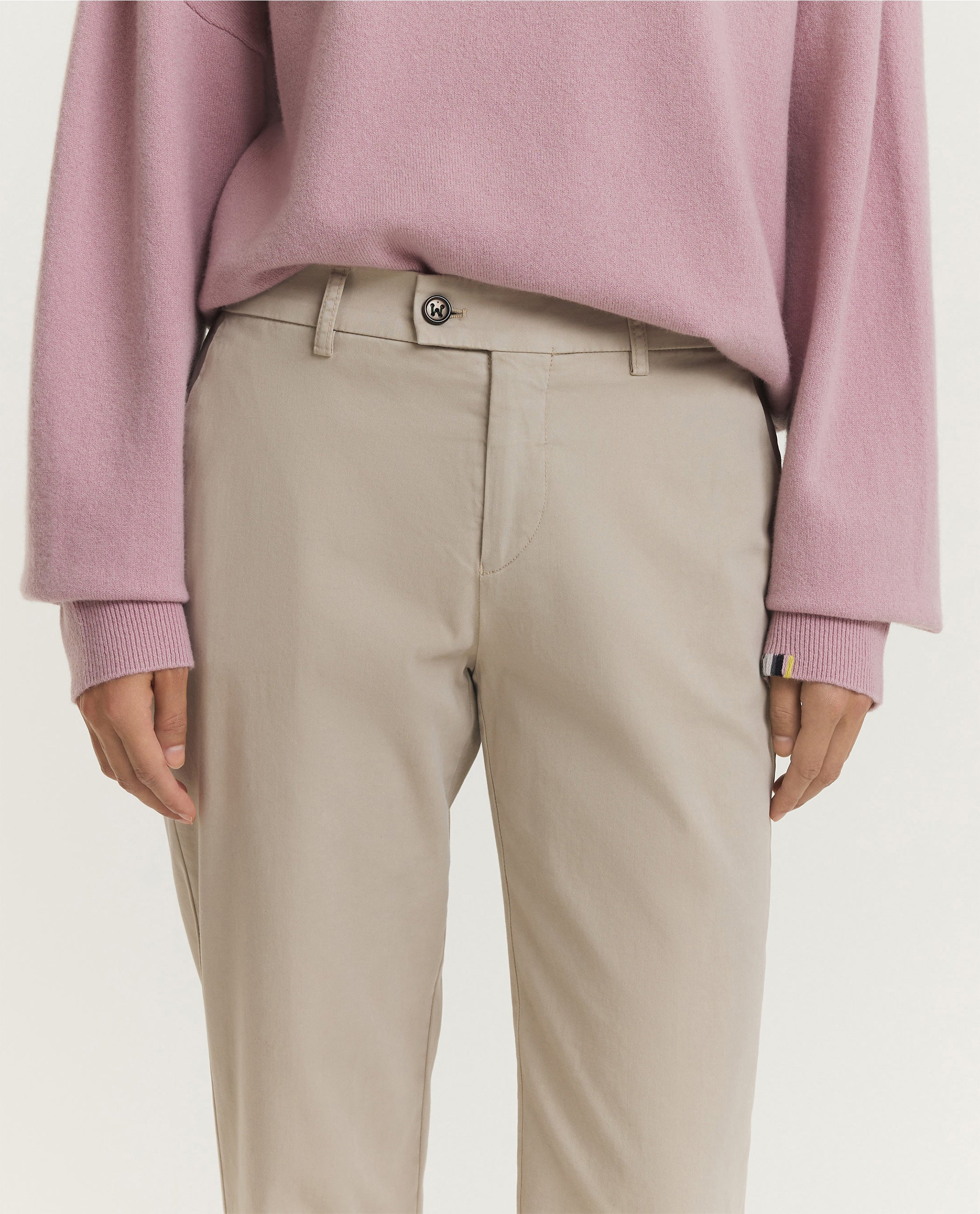 Cotton Blend Trousers