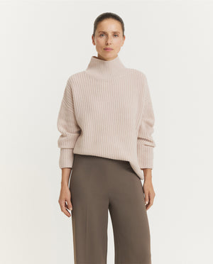 Relaxed Wollen Trui - Ecru