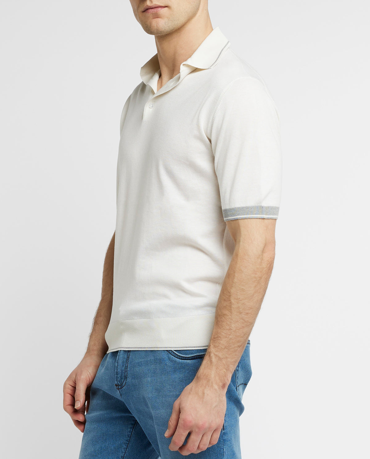 Gebreid Polo-Shirt