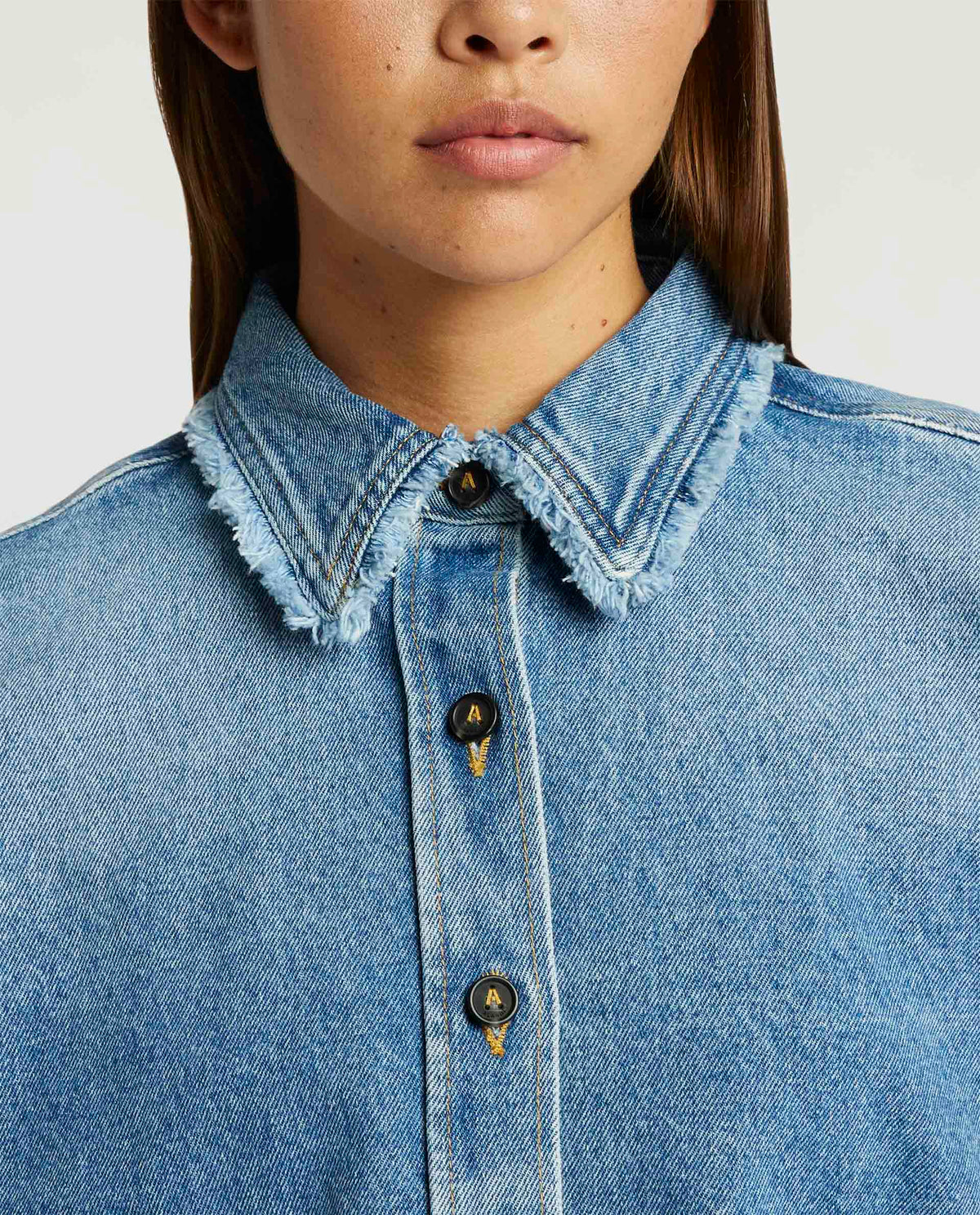 Denim blouse