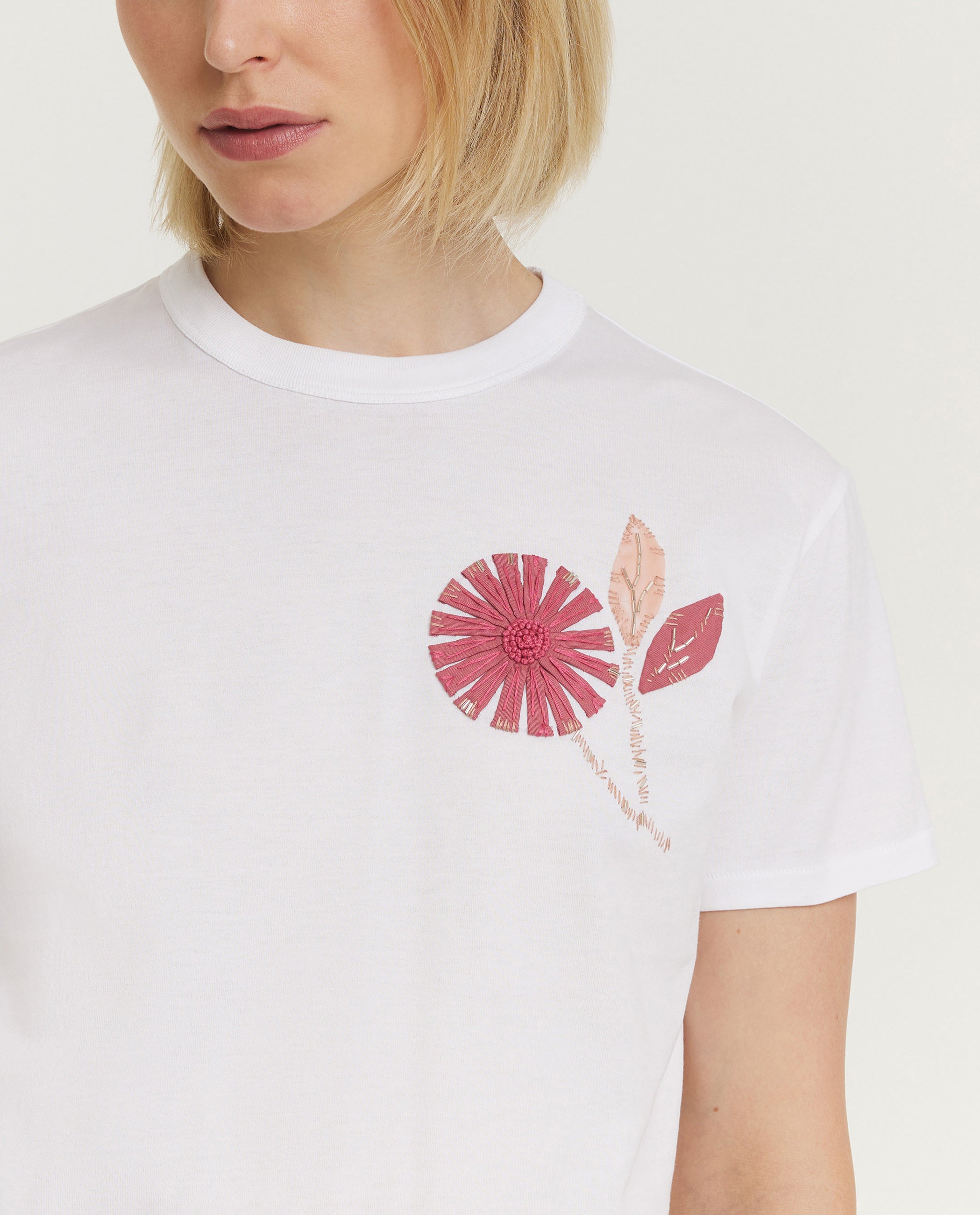 Korte Mouwen T-Shirt - Wit