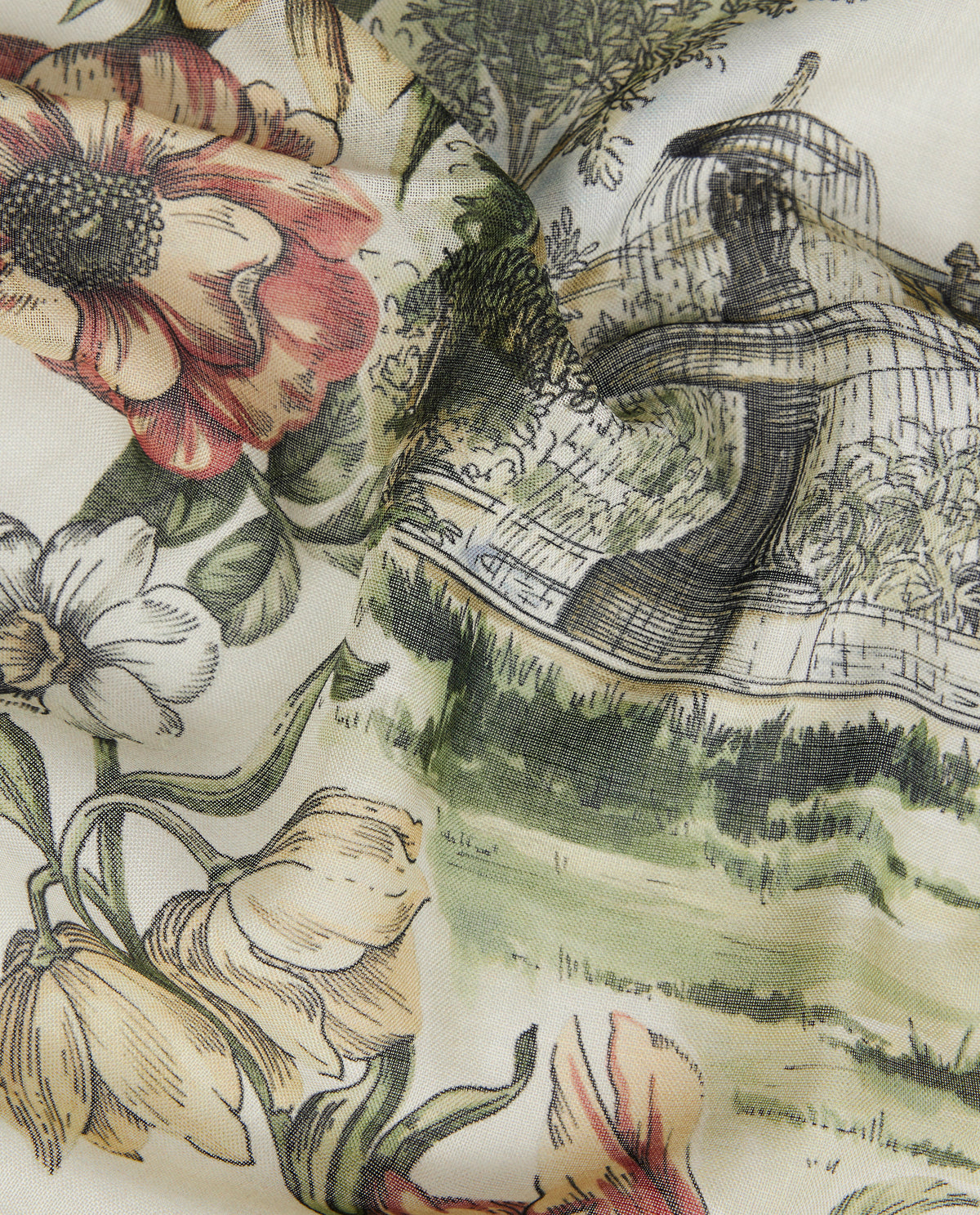 Zijden Frida Shawl - Ecru