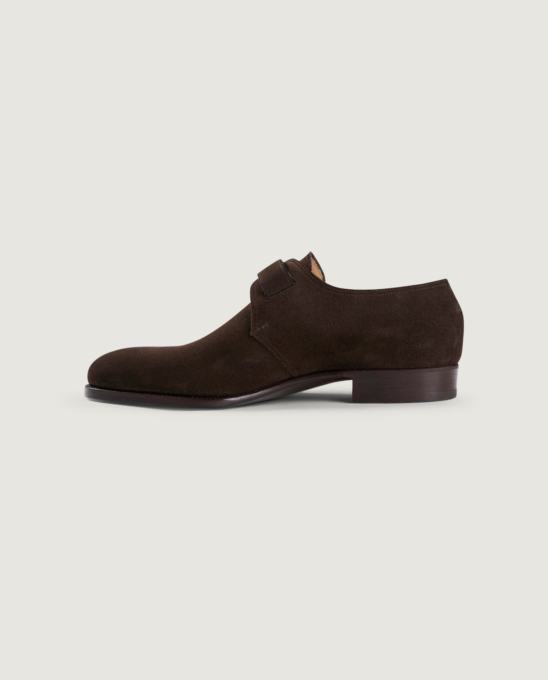 Suede Monk-Strap Shoes