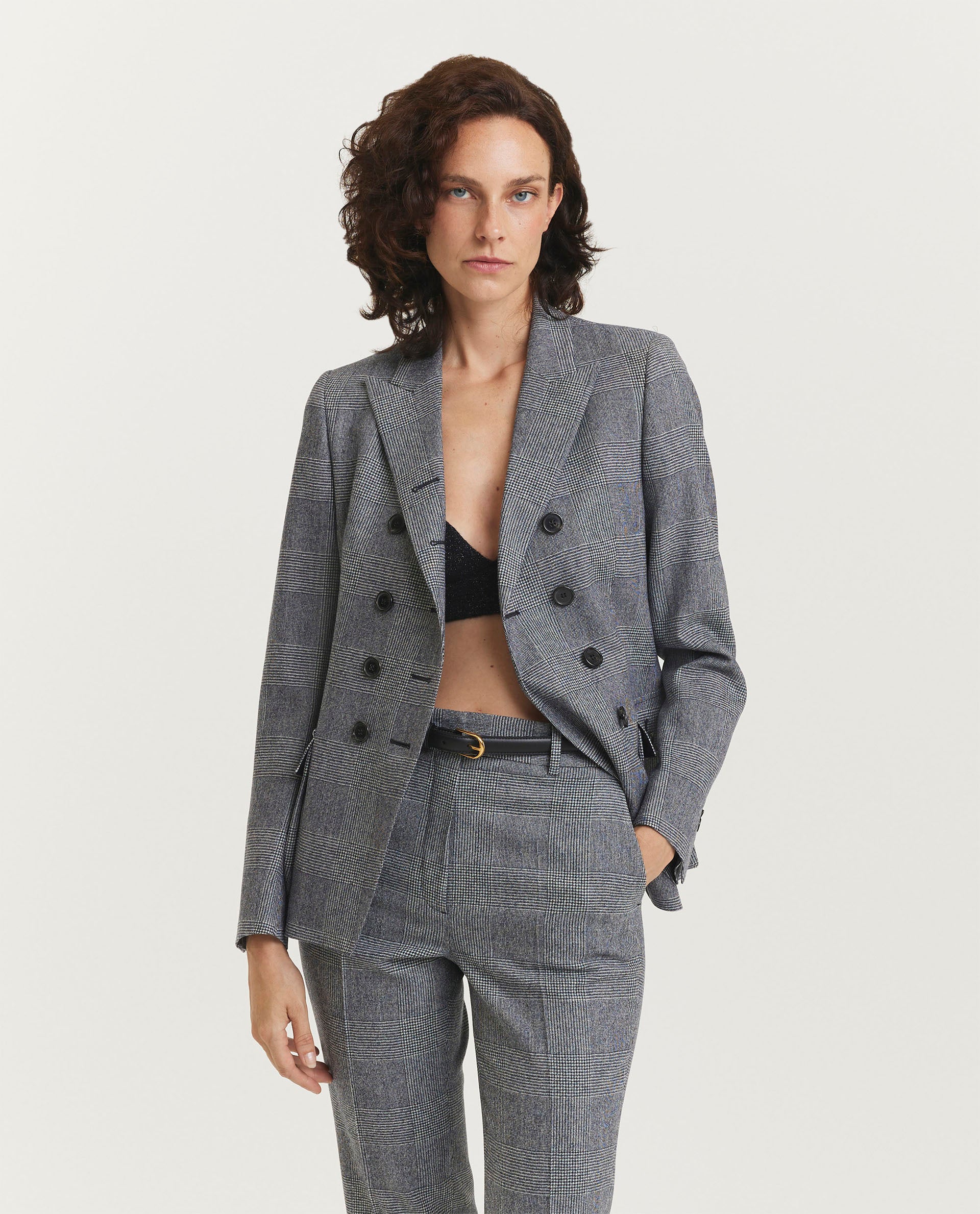 Wool blend blazer