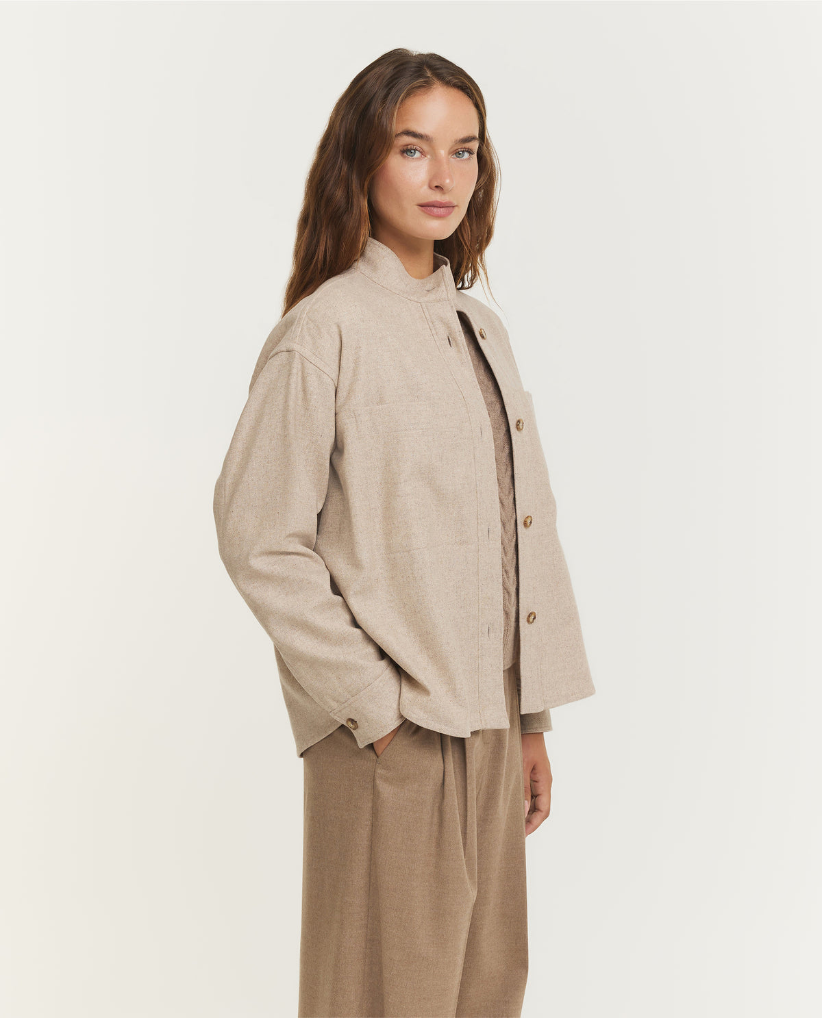 Flannel Workerjacket - Lichtbruin