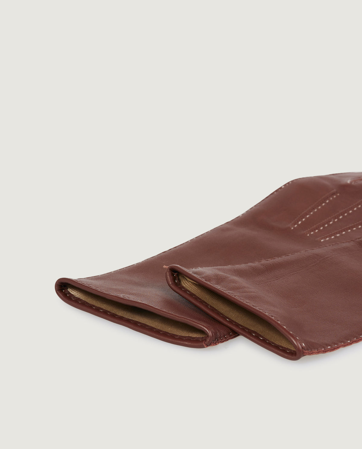 Lange Lederen Handschoenen - Bruin