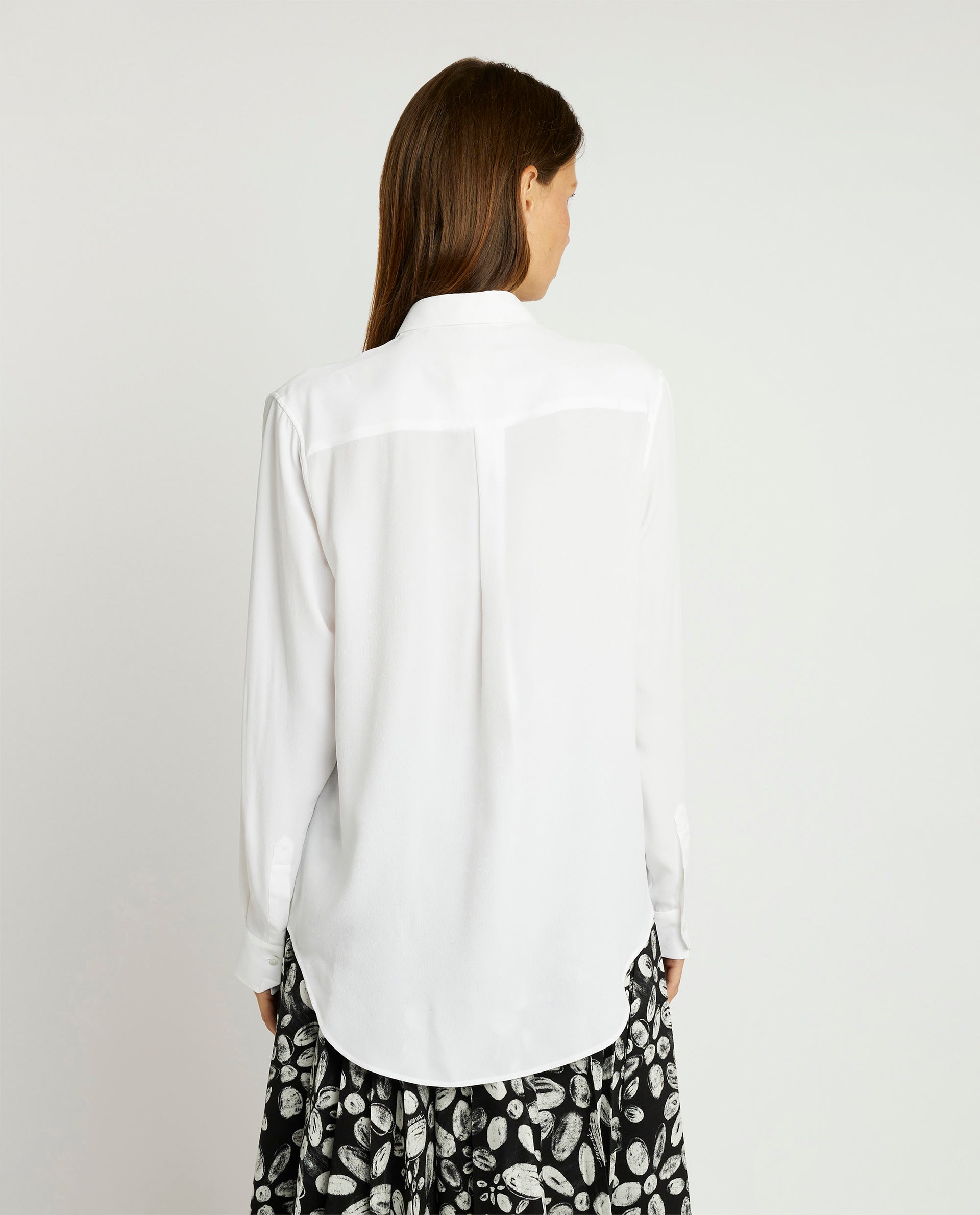 Ruime zijden blouse