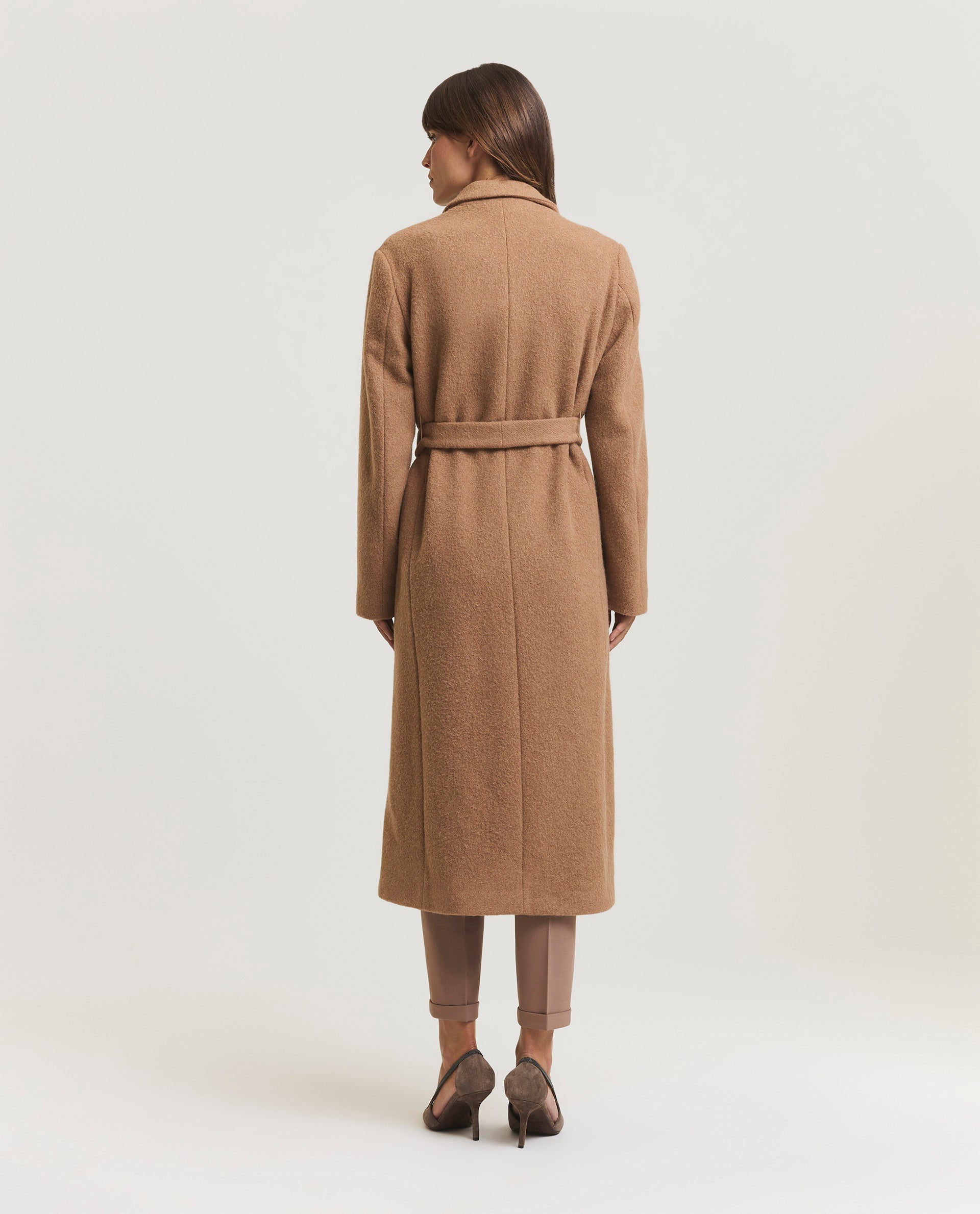 Long camel coat 