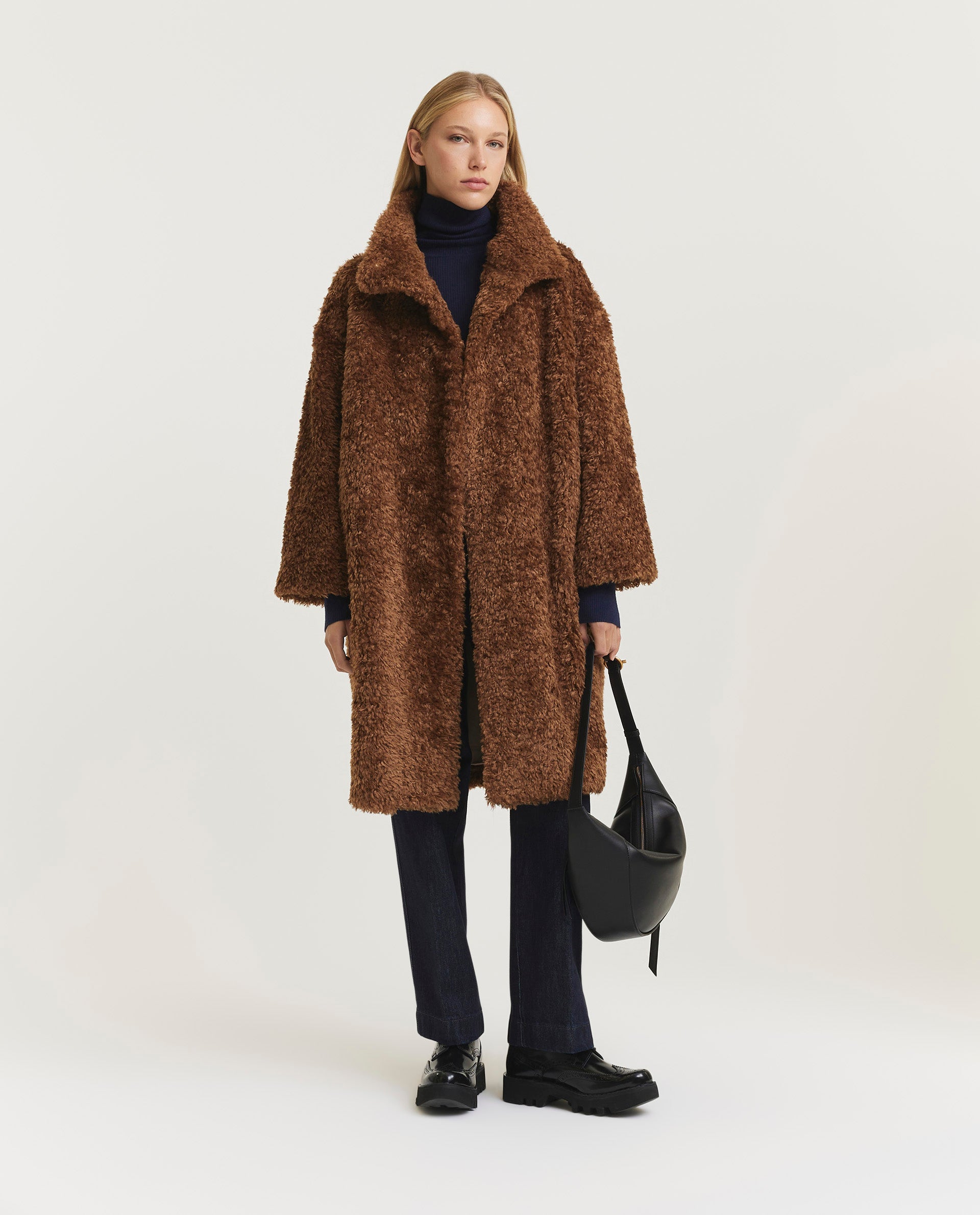 Faux fur jas