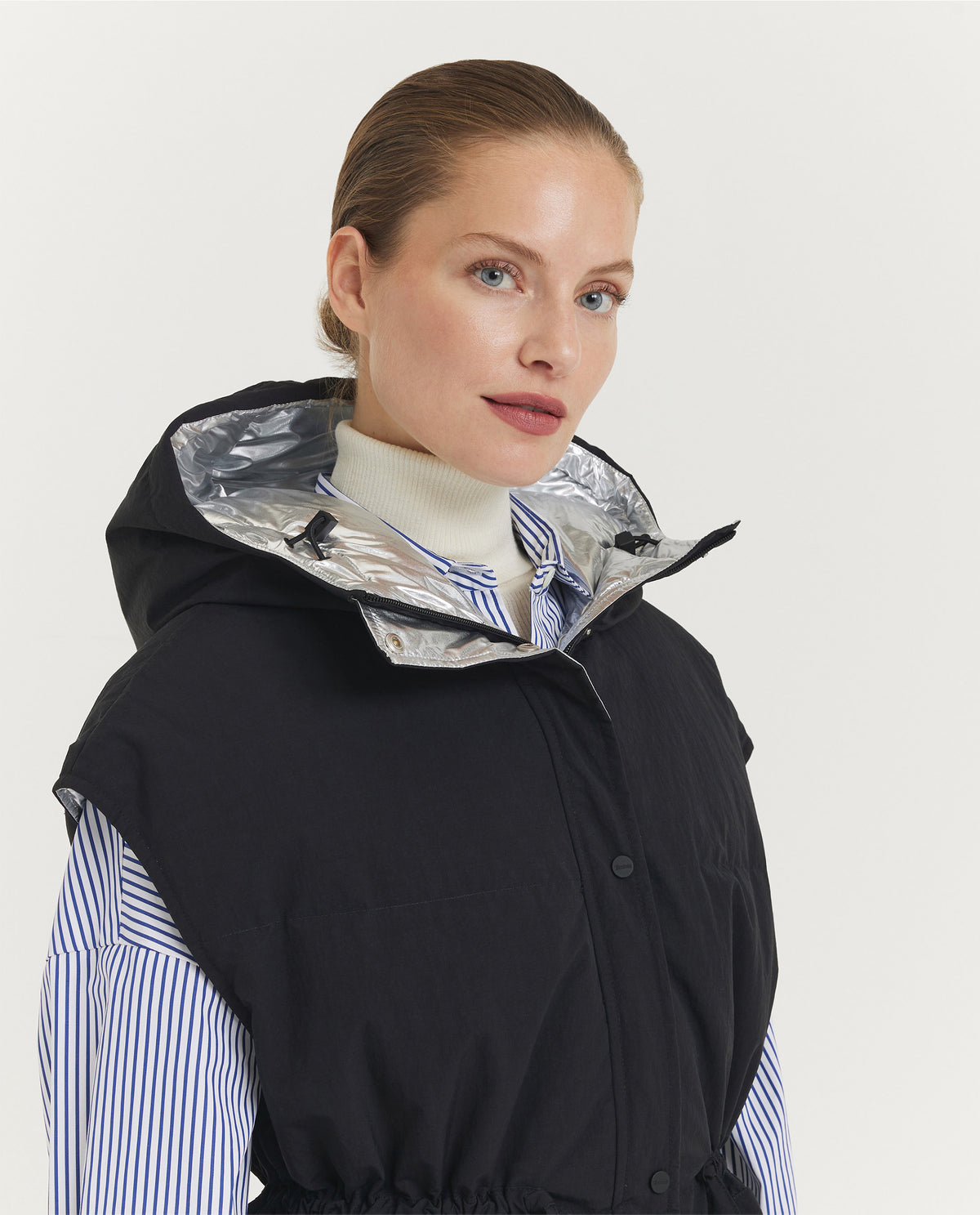 Hooded Dons Vest - Zwart