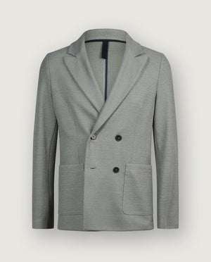 Double Breasted Honeycomb Jasje - Groen