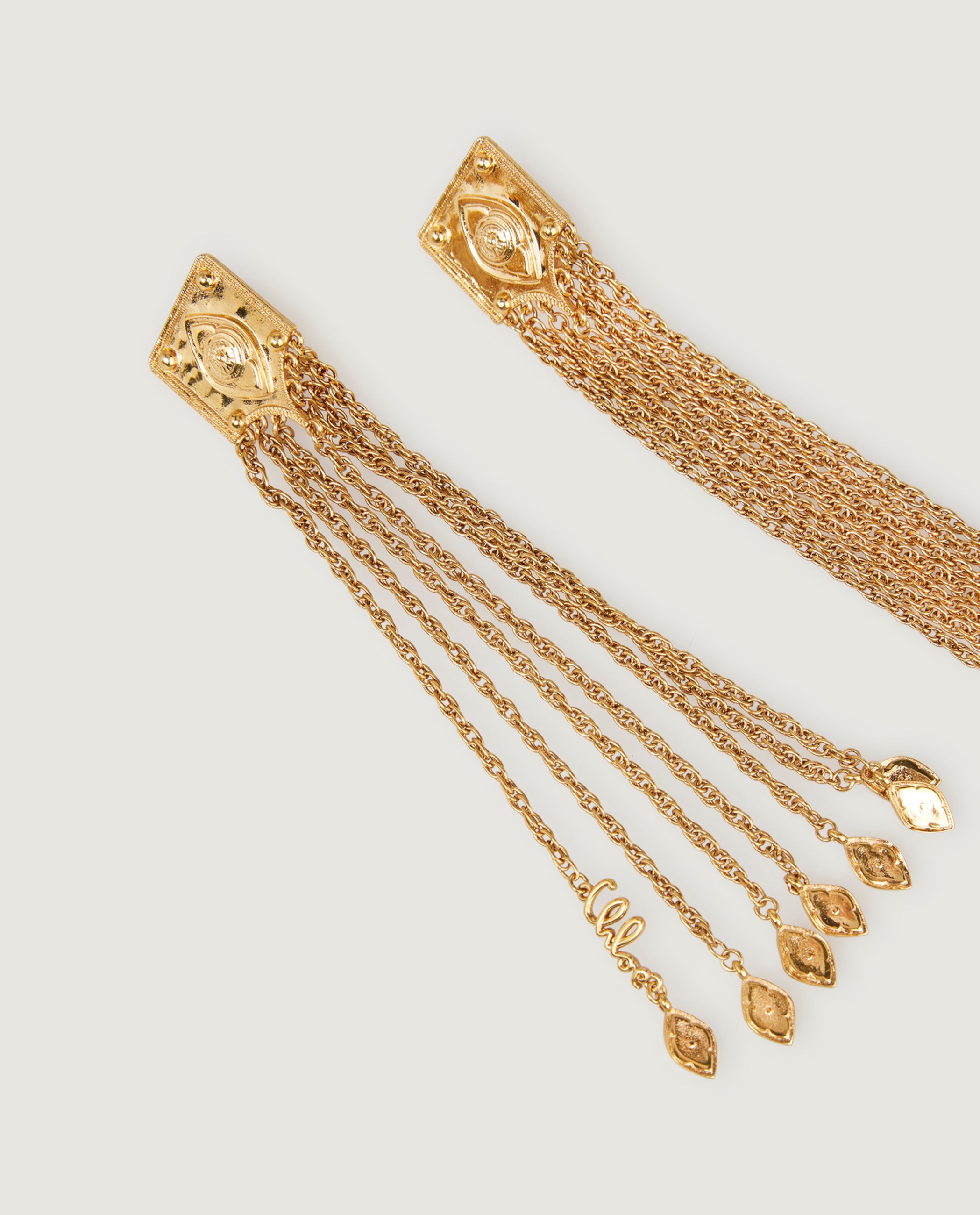 Amulet Oorbellen - Goud