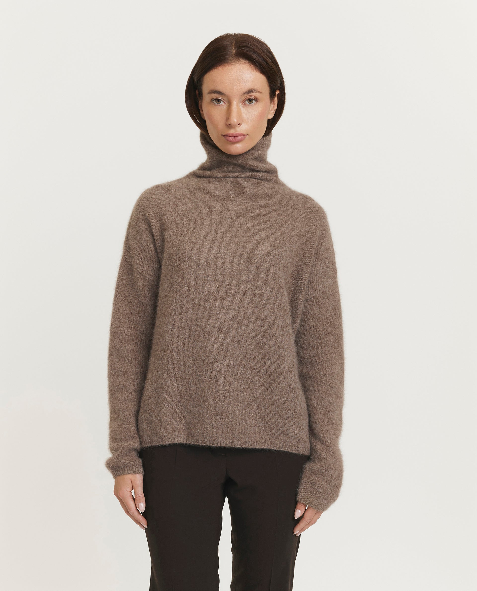 Wool blend turtleneck sweater 
