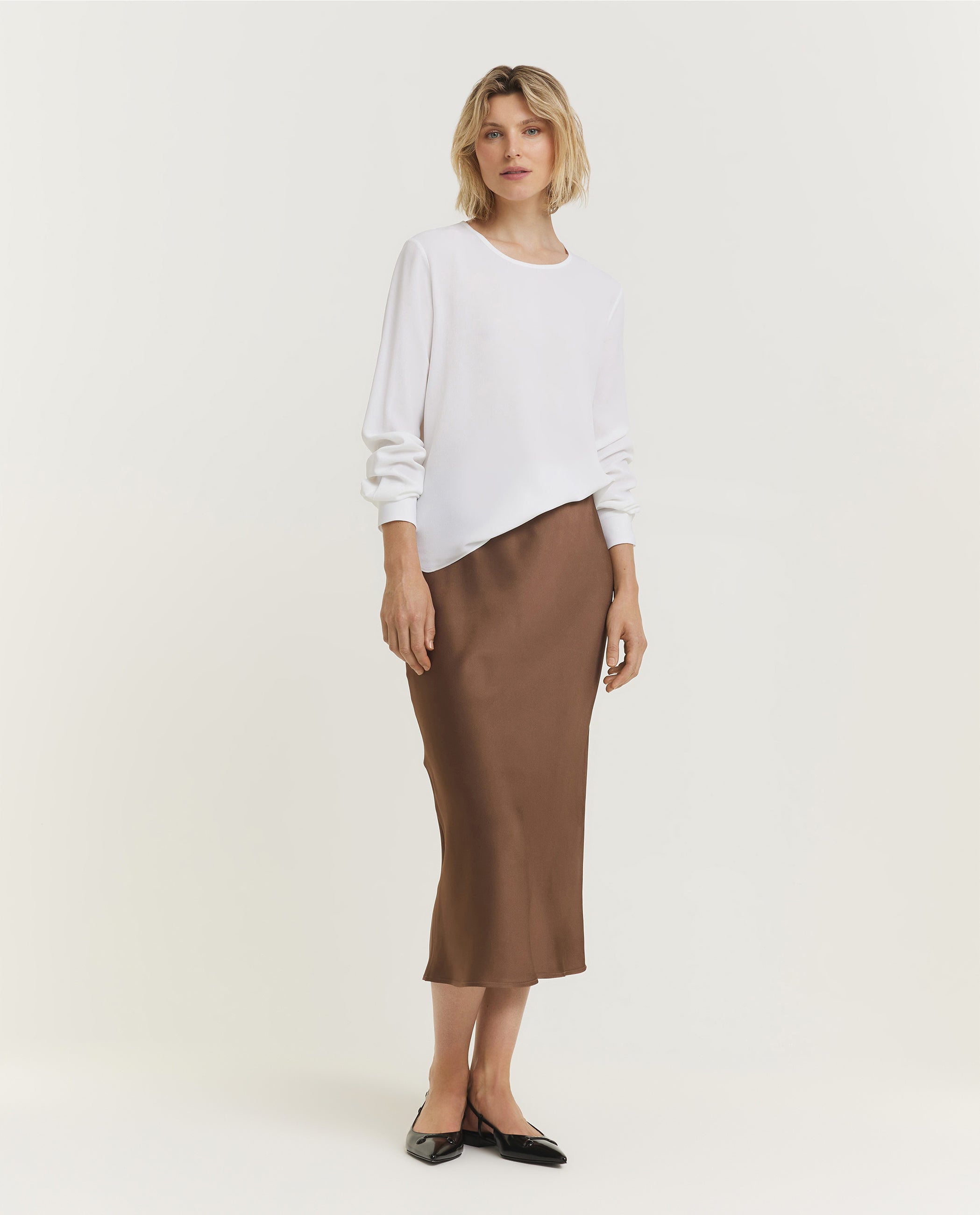Midi rok - Bruin