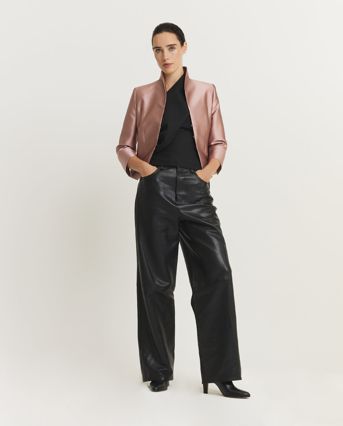 One-Shoulder Cape Top