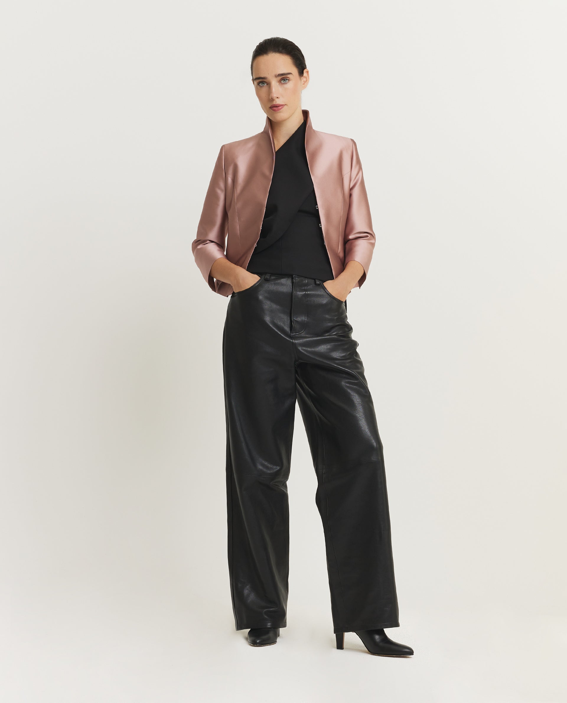 One-Shoulder Cape Top