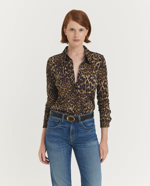 Leopard Celestine Shirt - Lichtbruin