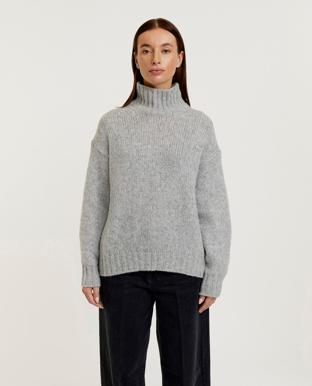 Wool turtleneck sweater