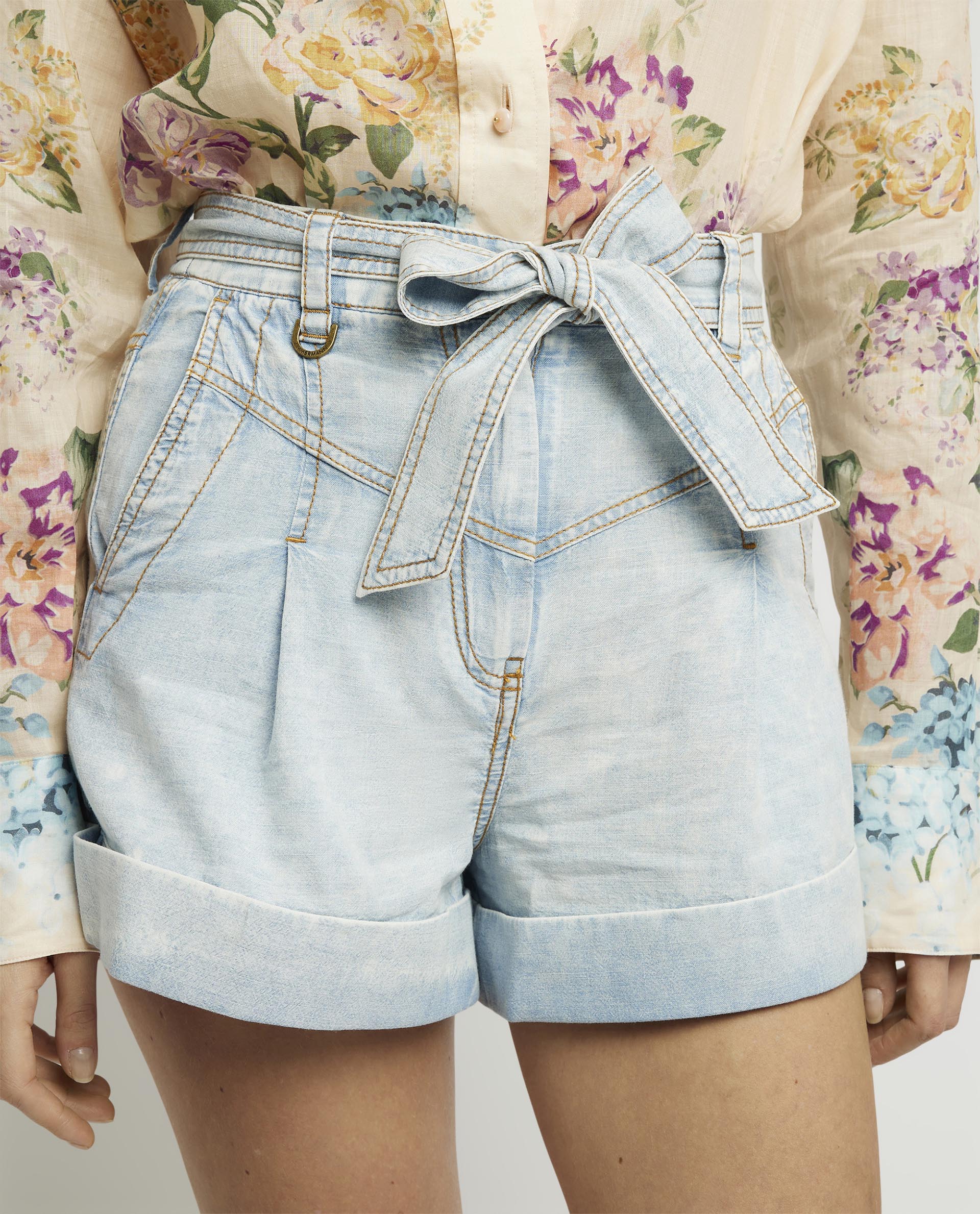 Denim shorts