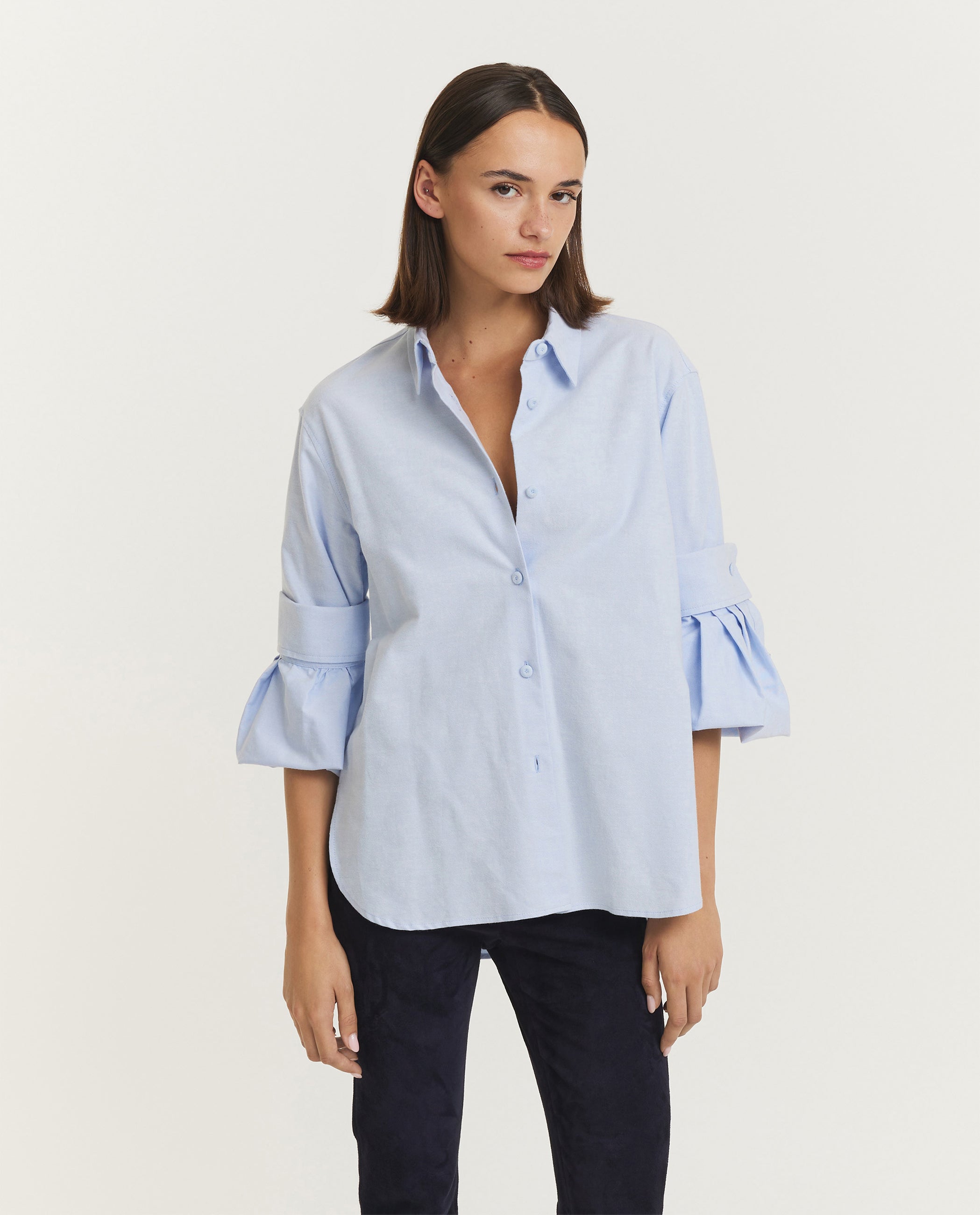 Washed Oxford Blouse