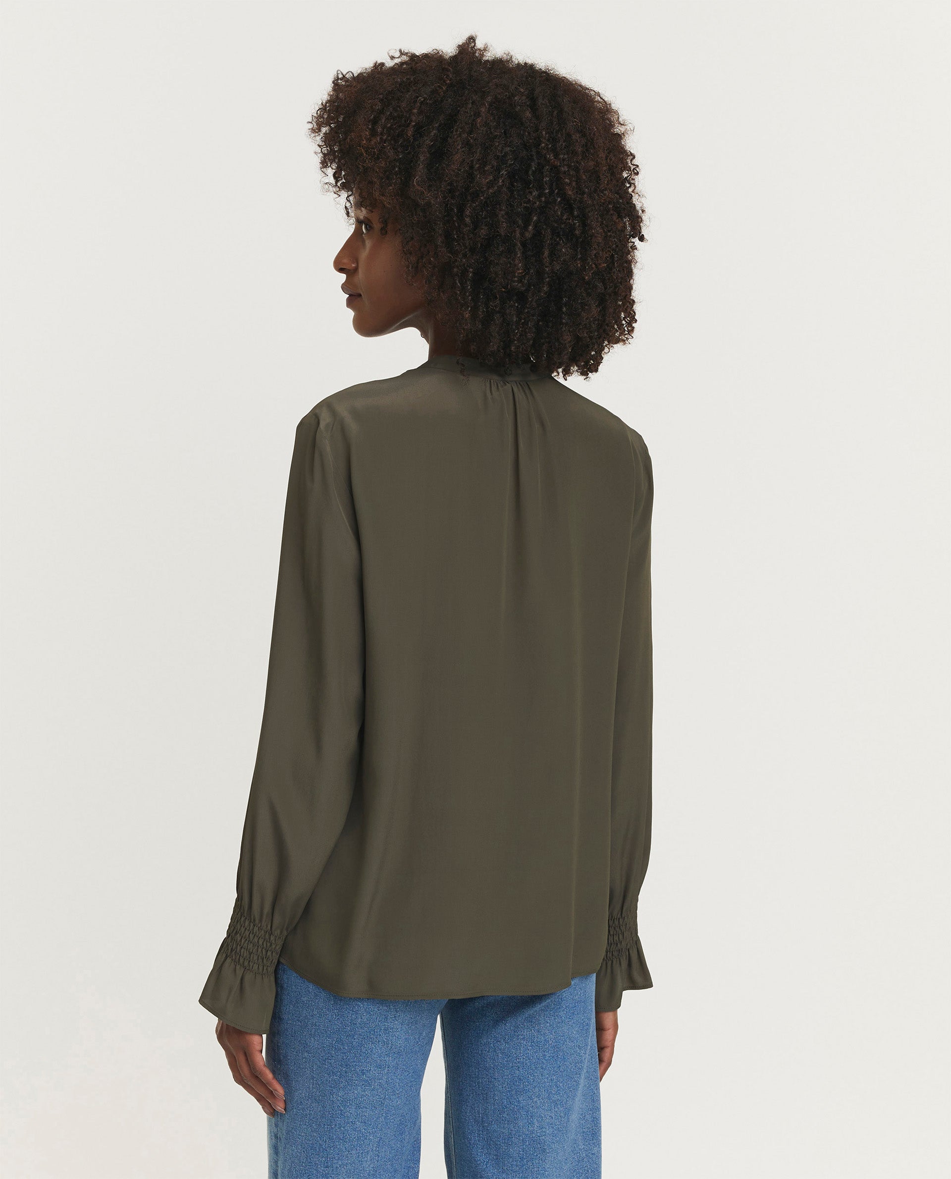 Soepelvallende blouse