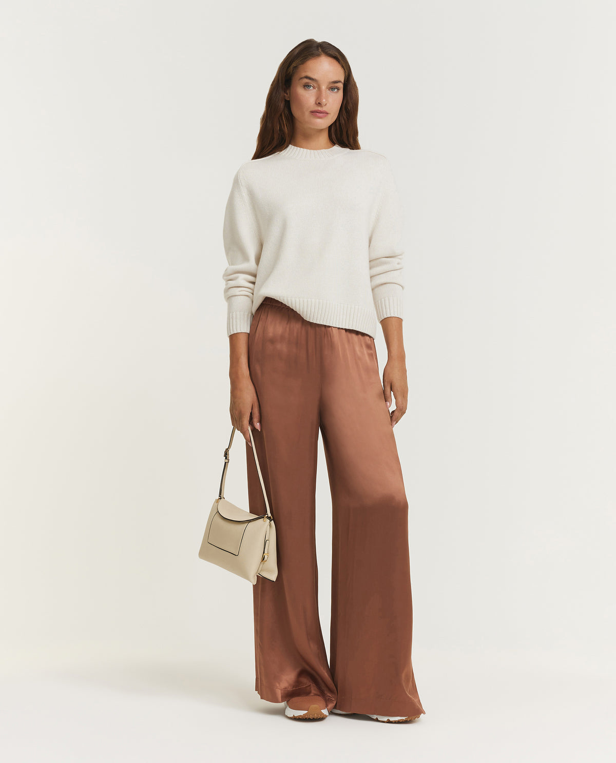 Cashmere Saddle Crewneck