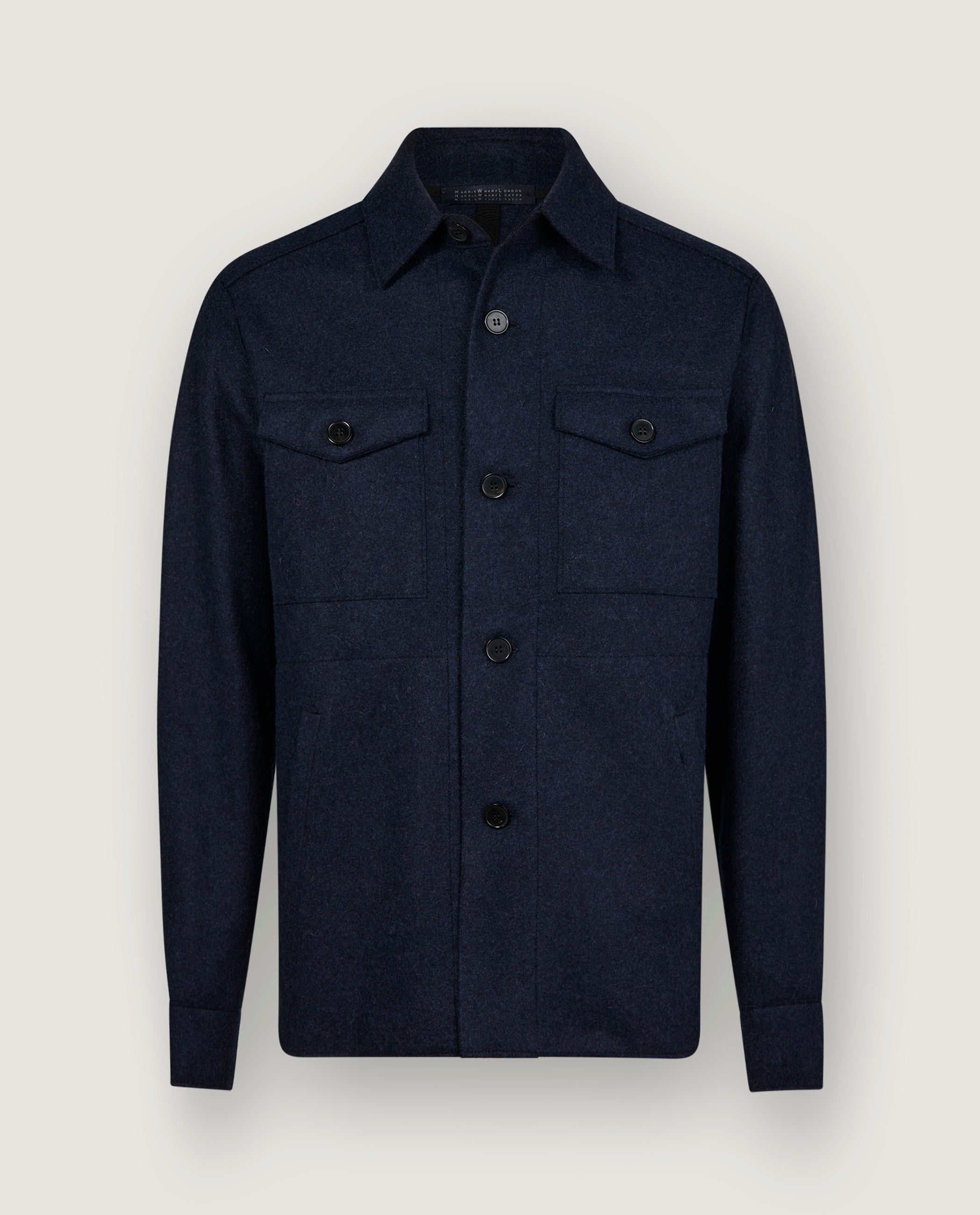 Cashmere Overshirt - Blauw