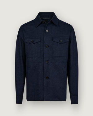 Cashmere Overshirt - Blauw