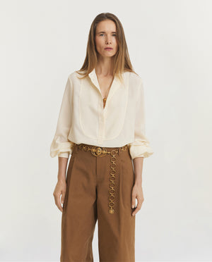 Mandarin Collar Blouse