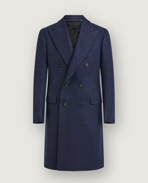 Zealander Wollen Overjas - Blauw