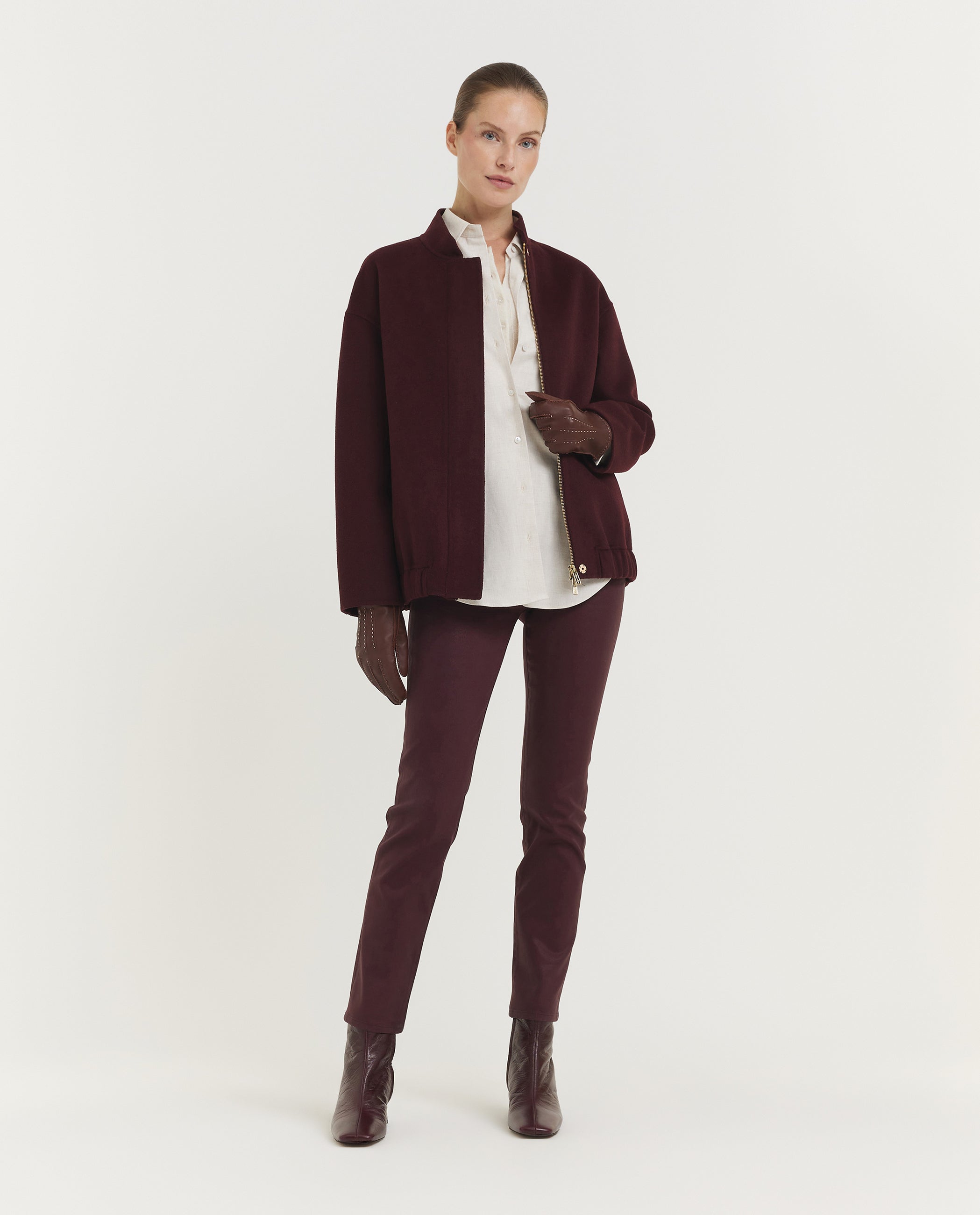 Wollen Megan Bomber - Rood