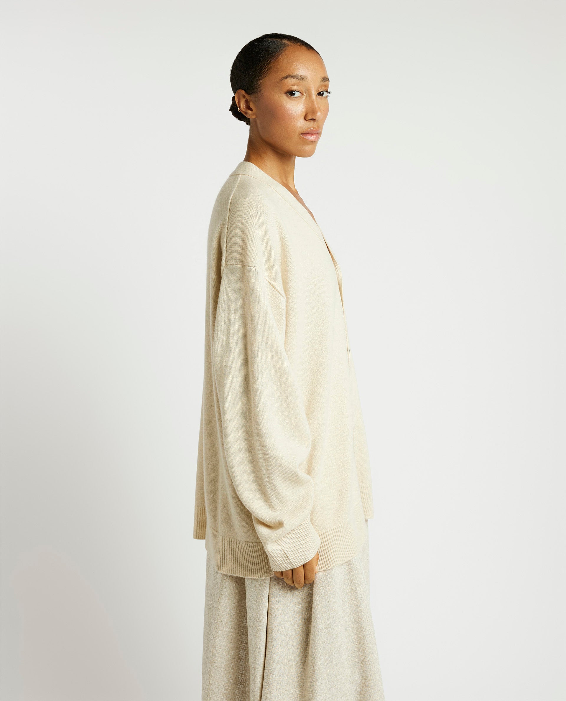 Wool-cashmere cardigan