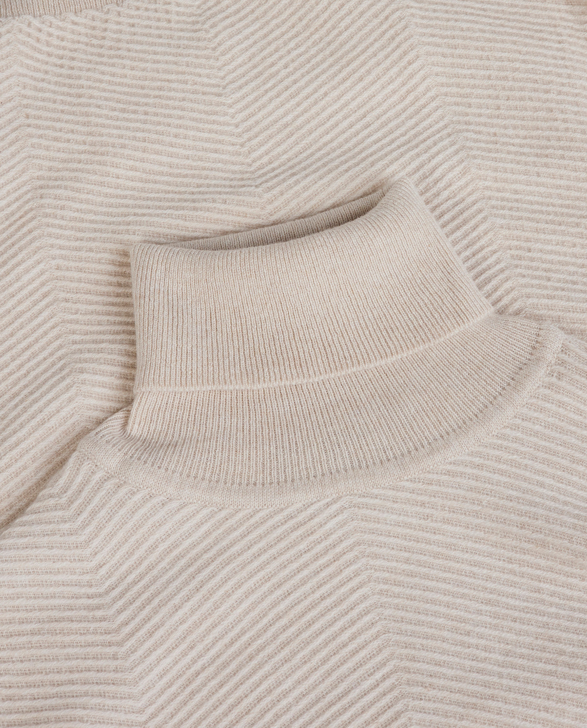 Herringbone Turtleneck