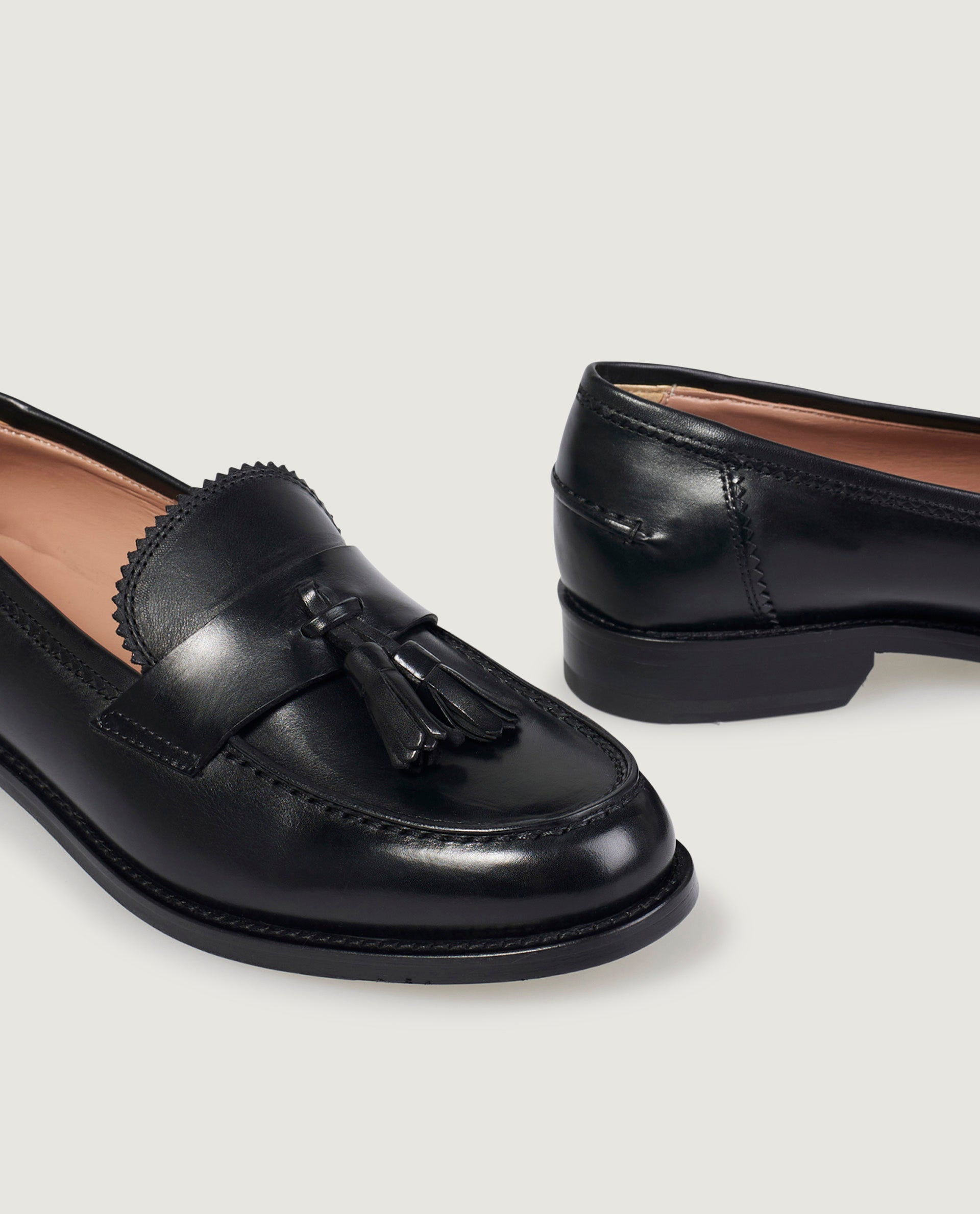 Leather loafers