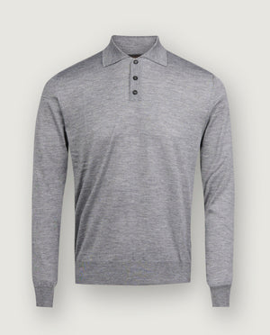 Cashmere Silk Polo Shirt