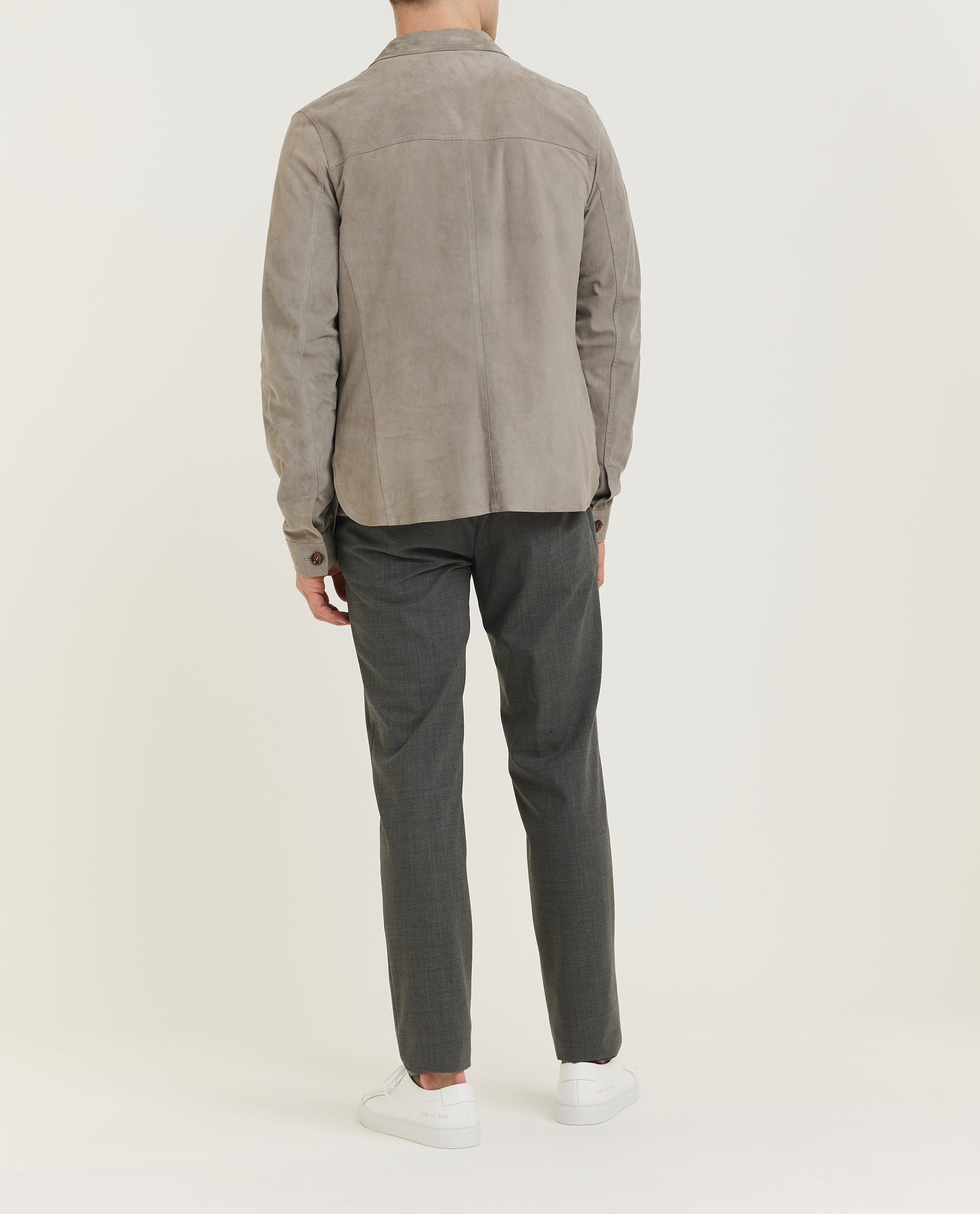 Suede Overshirt - Grijs – Pauw