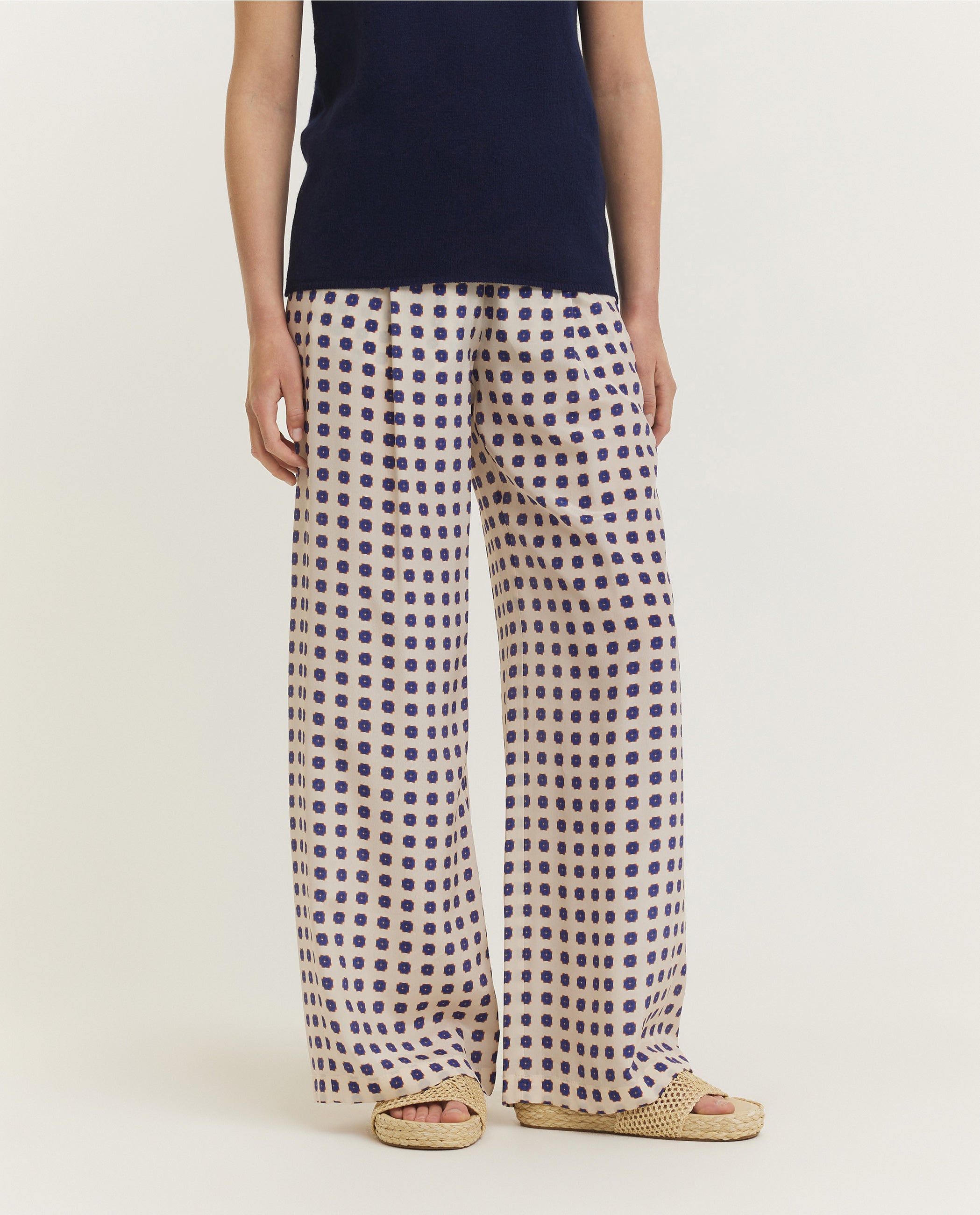 Silk Flower Trousers