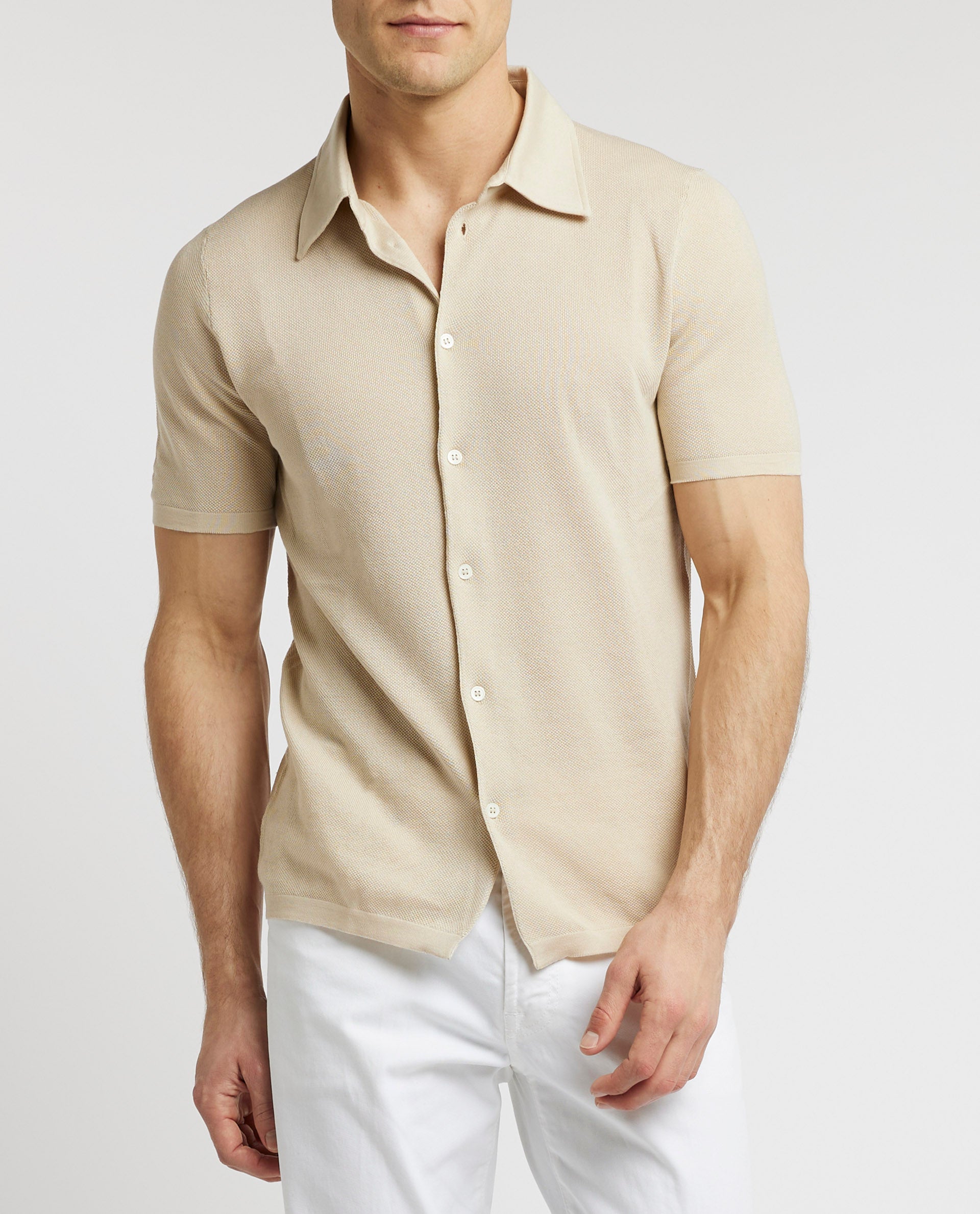 Knitted Short Sleeve Shirt