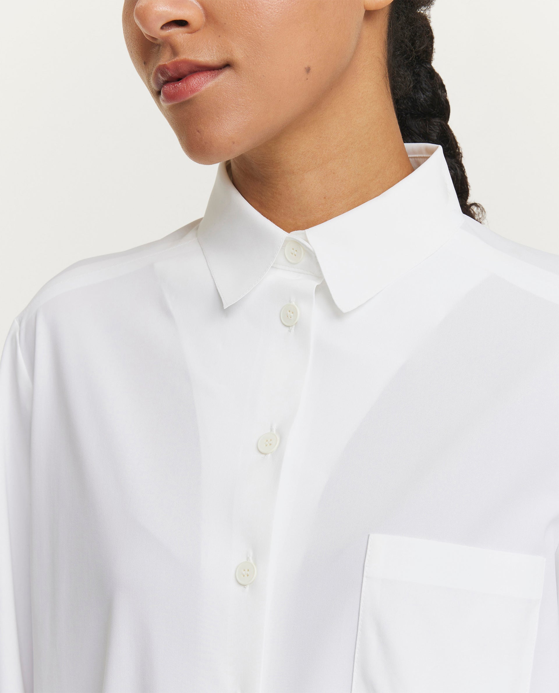 Soepelvallende blouse