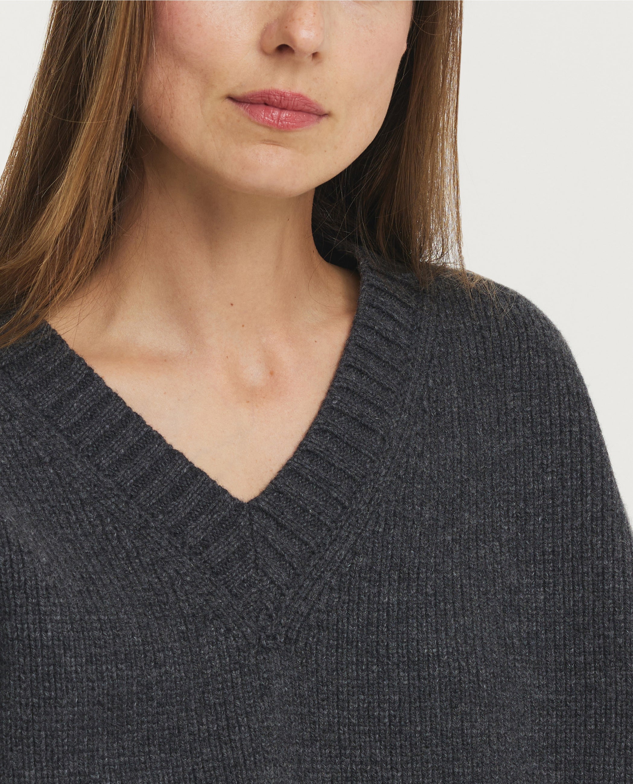 Sculptural Compact V-Neck