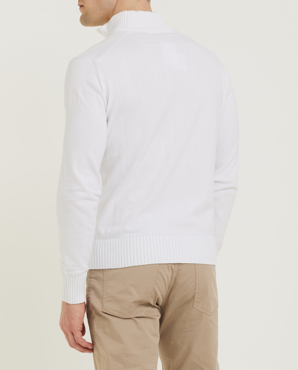 Cotton Half Zip Cardigan