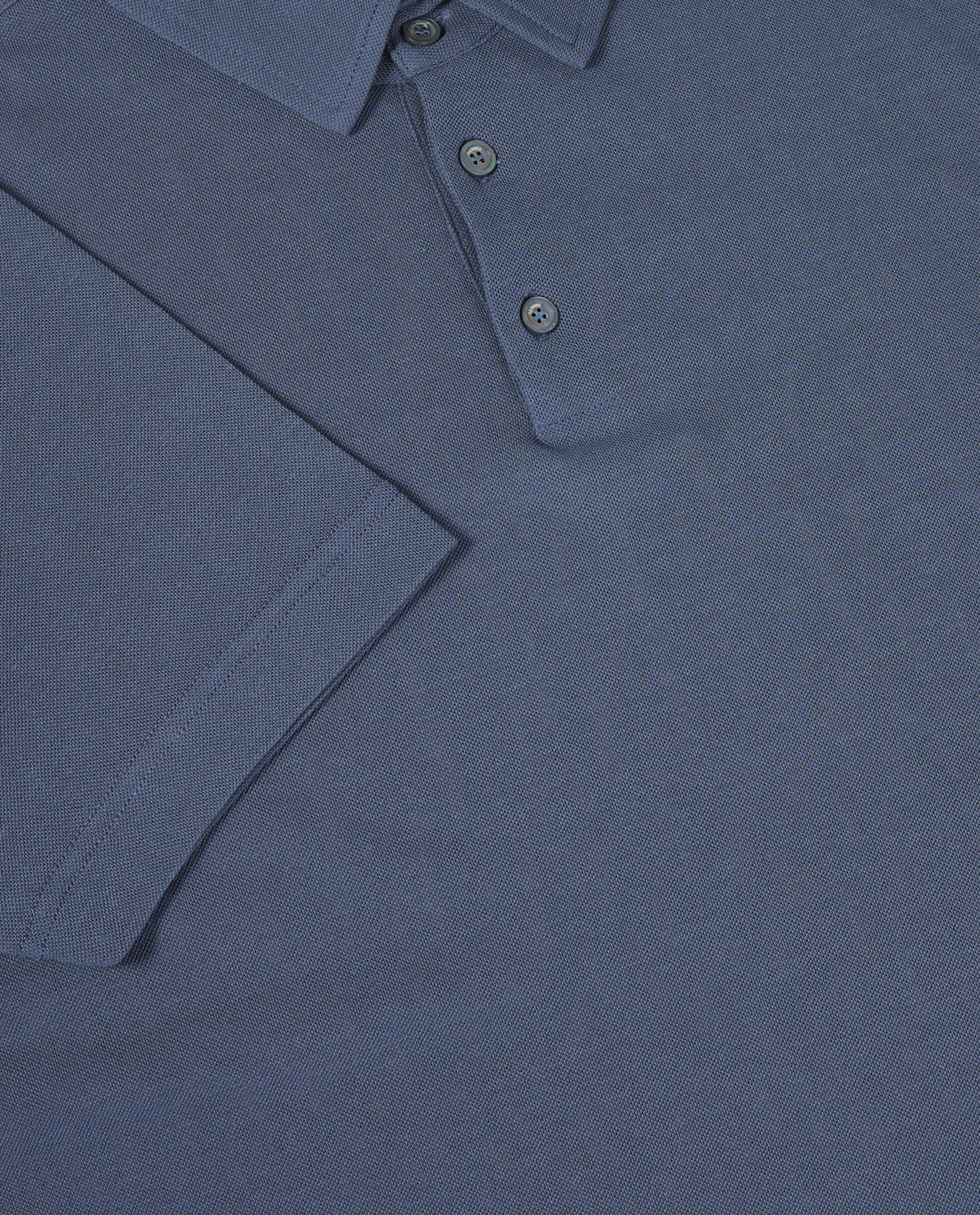 Ice Cotton Pique Polo - Blauw