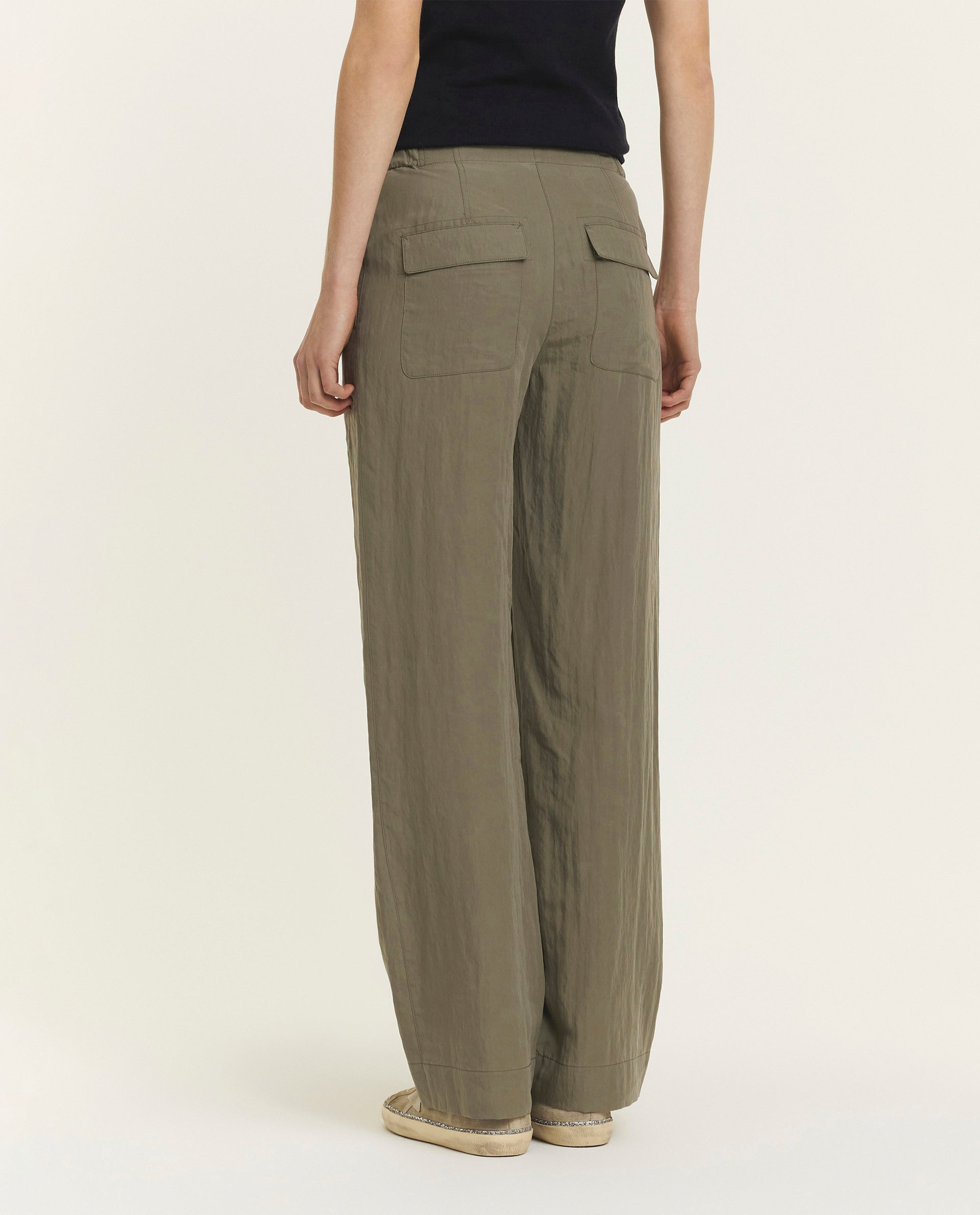 Wide leg utility pants 