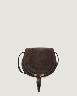 Small Suede Marcie Saddle Bag