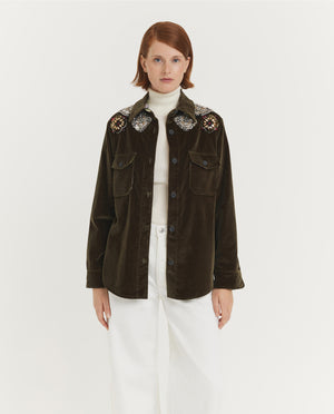 Geborduurd Boyfriend Jack - Groen